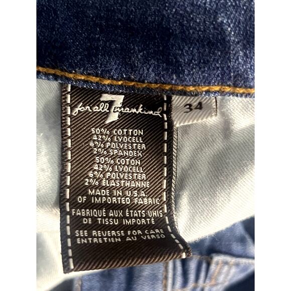 7 For All Mankind Luxe Performance Straight Womens Jeans Size 34 - Picture 5 of 6